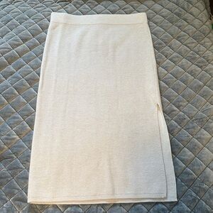 Abercrombie & Fitch Rib Knit Midi skirt with slit Large